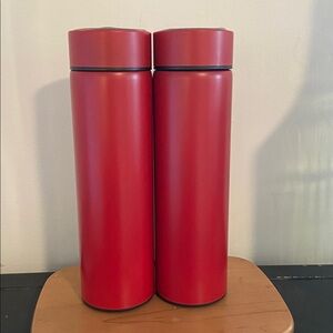 🍀 5 for $25🍀Two Smart Cup with LED with Temperature Display in Red Set of Two